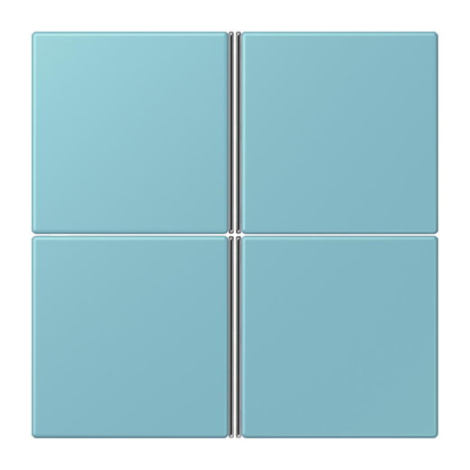 Jung Tastensatz 4fach, F40, Serie LS, céruléen moyen LC404TSA213