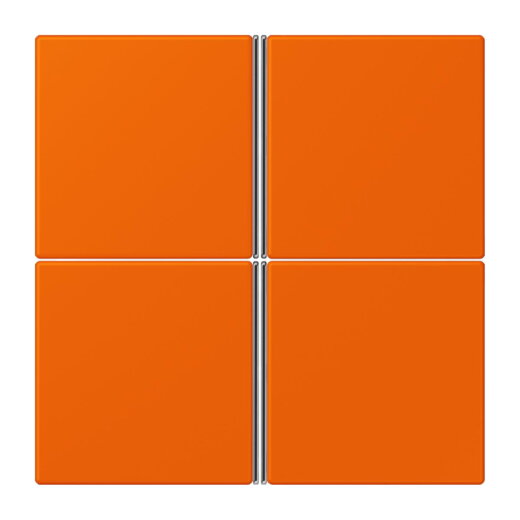 Jung Tastensatz 4fach, F40, Serie LS, orange LC404TSA224