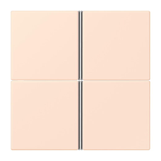 Jung Tastensatz 4fach, F40, Serie LS, orange pâle LC404TSA226