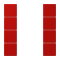 Jung Tastensatz 4fach, F50, Serie LS, rouge vermillon 31 LC504TSA227