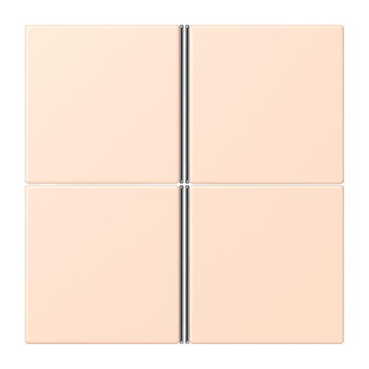 Jung Tastensatz 4fach, F40, Serie LS, rose pâle LC404TSA228