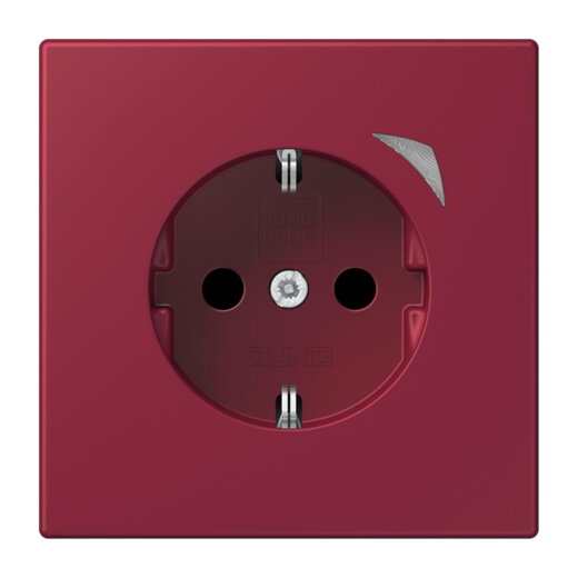 Jung HOME SCHUKO® Steckdose, 16 A 250 V ~, Schraubklemmen, mit Funktionsanzeige, SAFETY+, Thermoplast lackiert BTLC1521S255