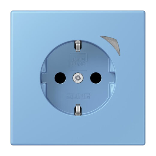 Jung HOME SCHUKO® Steckdose, 16 A 250 V ~, Schraubklemmen, mit Funktionsanzeige, SAFETY+, Thermoplast lackiert BTLC1521S256