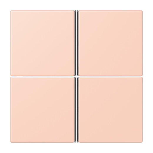 Jung Tastensatz 4fach, F40, Serie LS, locre rouge clair LC404TSA234