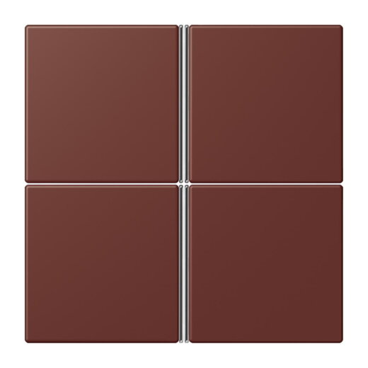 Jung Tastensatz 4fach, F40, Serie LS, terre sienne br?lée 31 LC404TSA235