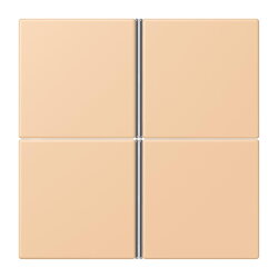 Jung Tastensatz 4fach, F40, Serie LS, terre sienne claire...