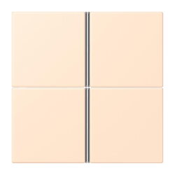 Jung Tastensatz 4fach, F40, Serie LS, terre sienne...