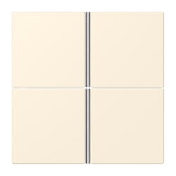 Jung Tastensatz 4fach, F40, Serie LS, blanc ivoire...