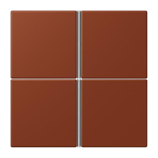 Jung Tastensatz 4fach, F40, Serie LS, terre sienne br?lée 59 LC404TSA247