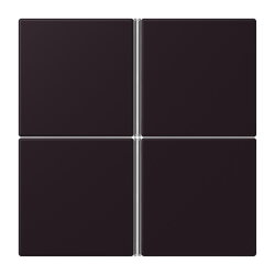 Jung Tastensatz 4fach, F40, Serie LS, noir divoire...