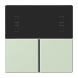 Jung Tastensatz 3fach, F40 Raumcontroller, Serie LS, vert...