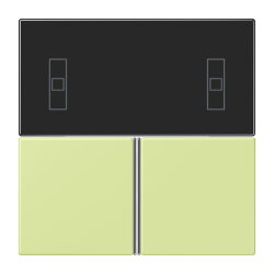 Jung Tastensatz 3fach, F40 Raumcontroller, Serie LS, vert...