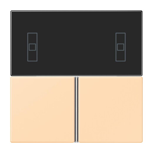 Jung Tastensatz 3fach, F40 Raumcontroller, Serie LS, ocre LC4093TSA223