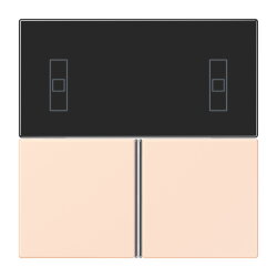 Jung Tastensatz 3fach, F40 Raumcontroller, Serie LS,...