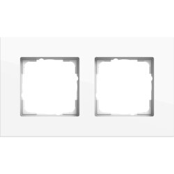 Gira Abdeckrahmen 2f Gira Esprit Alum. Reinweiß...