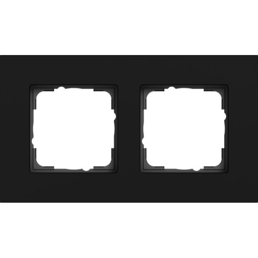 Gira Abdeckrahmen 2f Gira Esprit Alum. Schwarz m (lack.) 0212409