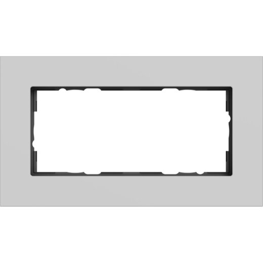 Gira Abdeckrahmen 2f o.M. Gira Esprit Alum. Grau m (lack.) 1002405