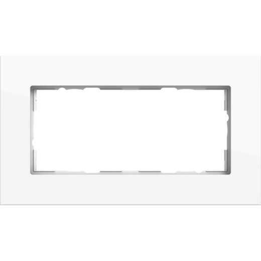 Gira Abdeckrahmen 2f o.M. Gira Esprit Alum. Reinweiß (lack.) 1002403