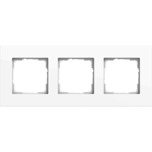 Gira Abdeckrahmen 3f Gira Esprit Alum. Reinweiß (lack.) 0213403