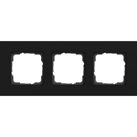 Gira Abdeckrahmen 3f Gira Esprit Alum. Schwarz m (lack.) 0213409