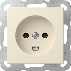 Gira Steckd. Dänisch SH System 55 Cremeweiß...