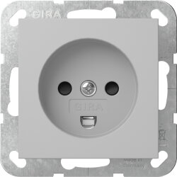 Gira Steckd. Dänisch SH System 55 Grau m 4422015