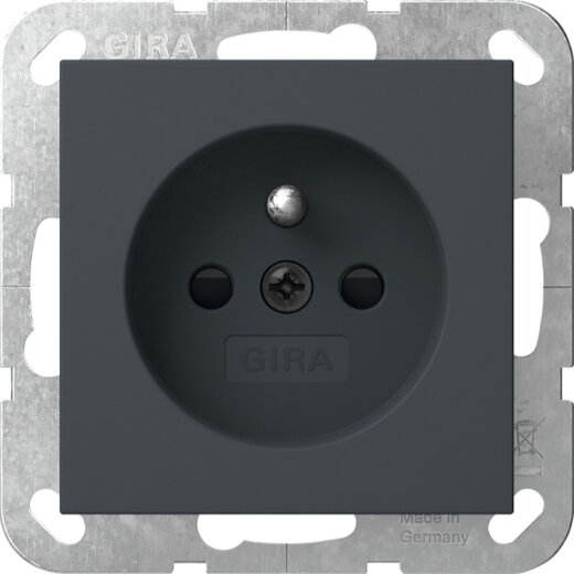 Gira Steckd. Erdstift + SH System 55 Anthrazit 448528