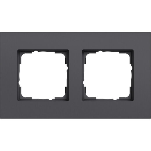 Gira Abdeckrahmen 2f Gira Esprit Alum. Anthrazit (lack.) 0212408