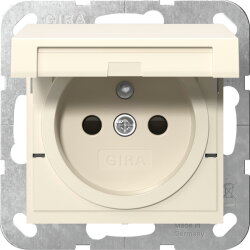 Gira Steckd. Erdstift KD + SH System 55 Cremeweiß...