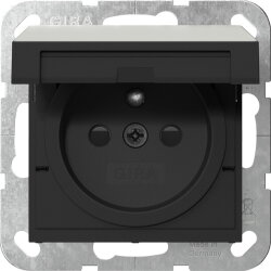 Gira Steckd. Erdstift KD + SH System 55 Edelstahl 4488600