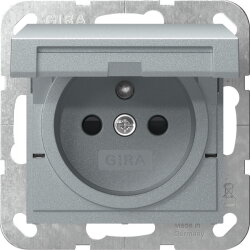 Gira Steckd. Erdstift KD + SH System 55 F Alu 448826