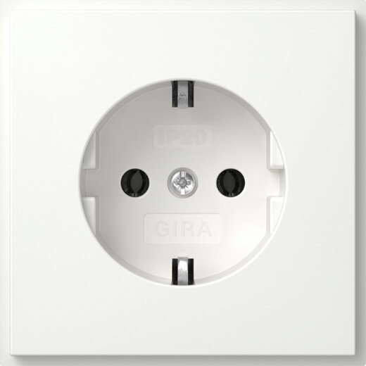 Gira SCHUKO (IP20) Gira TX_44 Reinweiß 418866