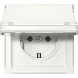 Gira SCHUKO KD + BSF Gira TX_44 Reinweiß 441066