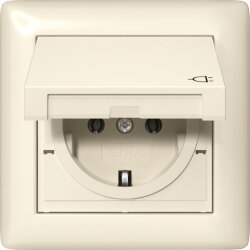 Gira SCHUKO KD + Set IP44 + Rahmen 1f Standard 55...