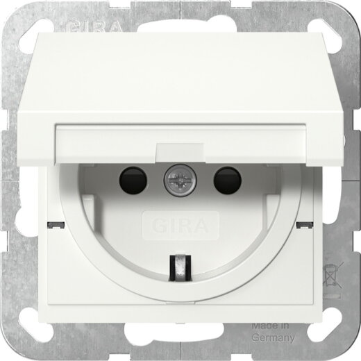 Gira SCHUKO KD + SH SRK System 55 Reinweiß m 475427