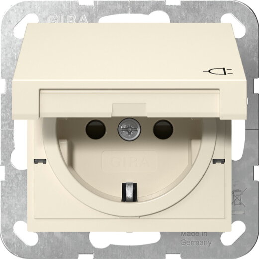 Gira SCHUKO KD + SH System 55 Cremeweiß 441401