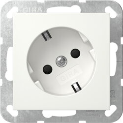 Gira SCHUKO 30° + SH System 55 Reinweiß m 441827