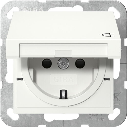 Gira SCHUKO KD + SH System 55 Reinweiß m 441427