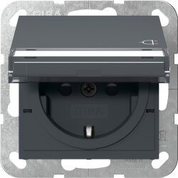 Gira SCHUKO KD BSF + SH System 55 Anthrazit 455728