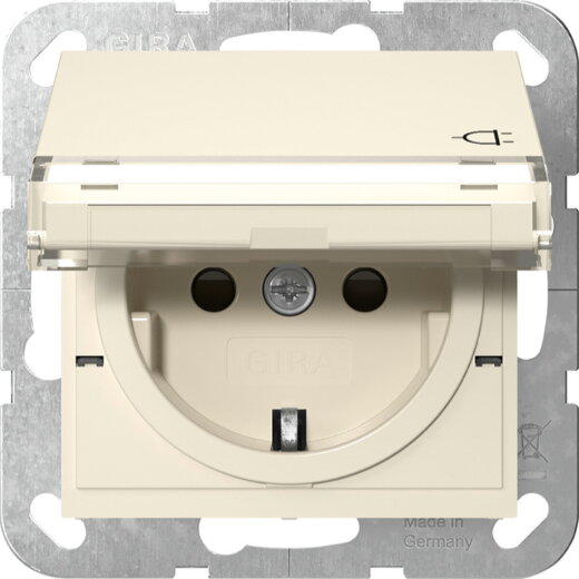 Gira SCHUKO KD BSF + SH System 55 Cremeweiß 455701