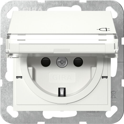 Gira SCHUKO KD BSF + SH System 55 Reinweiß 455703
