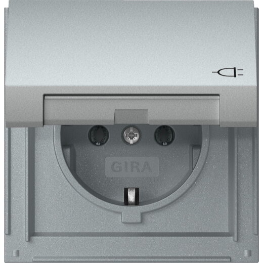 Gira SCHUKO KD Gira TX_44 F Alu 445465