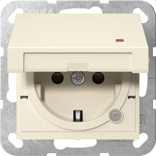 Gira SCHUKO KD Kontroll + SH System 55 Cremeweiß 455201