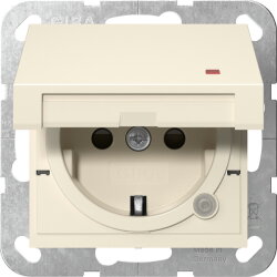 Gira SCHUKO KD Kontroll + SH System 55 Cremeweiß...