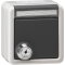 Gira SCHUKO KD Schloss gleich + BSF WG AP Grau 456930
