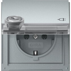 Gira SCHUKO KD Schloss sortiert + BSF Gira TX_44 F Alu...