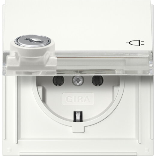 Gira SCHUKO KD Schloss sortiert + BSF Gira TX_44 Reinweiß 446766