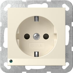 Gira SCHUKO LED-Leuchte + SH System 55 Cremeweiß...