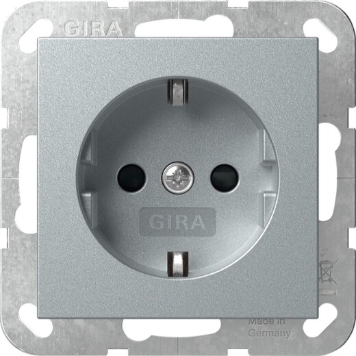 Gira SCHUKO SH SRK System 55 F Alu 418326