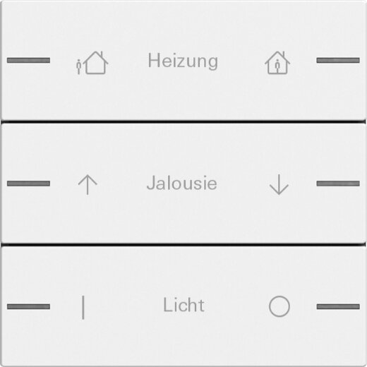 Gira Wippenset 3f indiv. Tastsens.4 System 55 Reinweiß m 576327